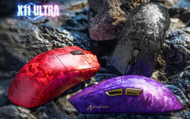 Attack Shark Lança Mão Mágica: X11 Ultra é o Novo Rei dos Mouses de Fibra de Carbono!