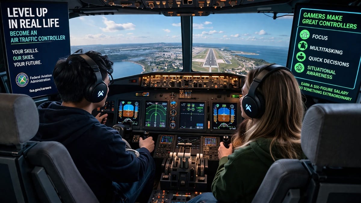 Governo dos EUA busca talentos gamer para revolucionar o tráfego aéreo