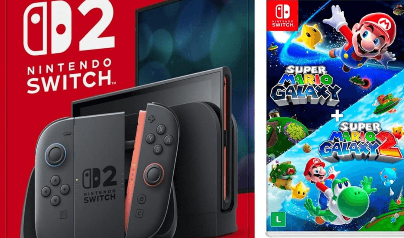 O Pacote Imperdível do Switch 2: Super Mario Galaxy em Ação!
