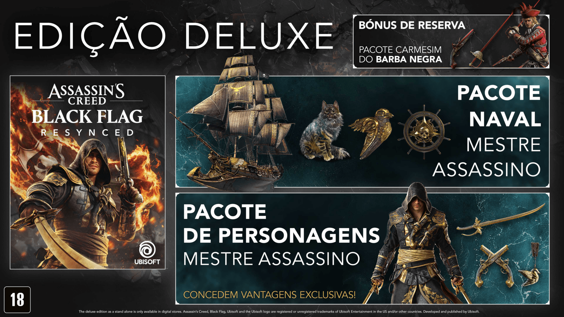 Viva a Piração! Assassin’s Creed Black Flag Resynced Chega em Pre-Venda!