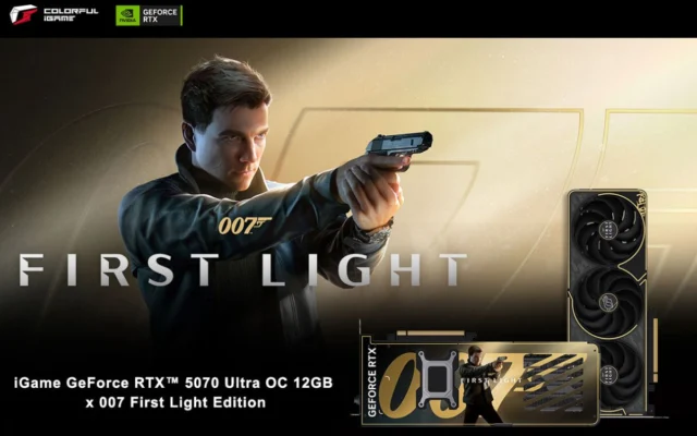 007 James Bond chega ao seu PC: Colorful lança RTX 5070 Ultra OC edit especial