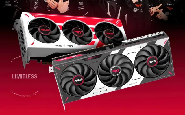 ASUS Lança GPUs GeForce RTX 5070 e 5060 Ti em Capa da Estrela do Esporte: T1!