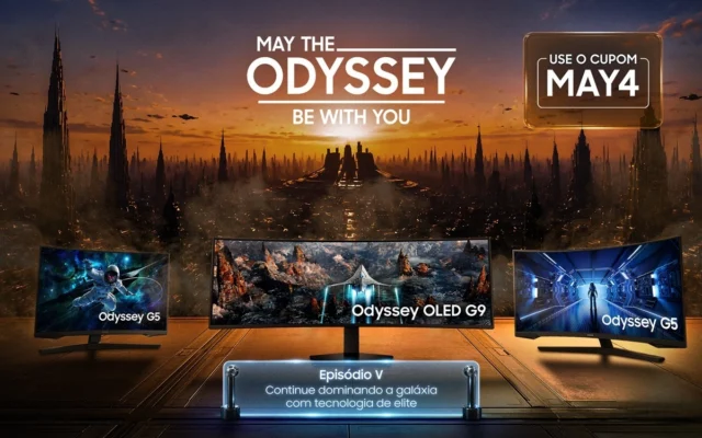 Desconto Explosivo! Samsung Oferece 30% de Desconto na Linha de Monitores Odyssey