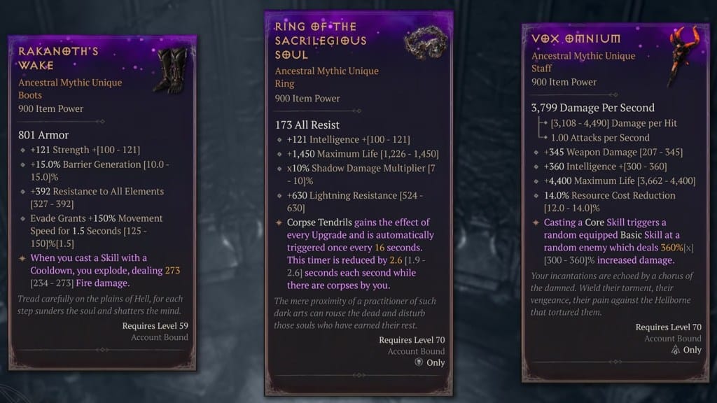 Diablo 4: Mudança Radical em Mythic Uniques Abala Fãs