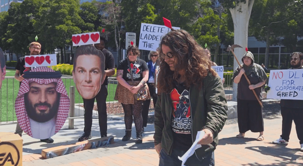 GameBlog BR: Protesto contra a venda da EA: O Futuro do Gaming Está em Risco!