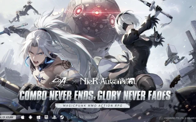 NieR:Automata chega ao Crystal of Atlan com uma explosão de estilo!