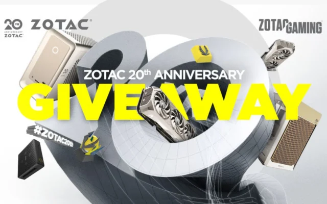 Zotac comemora 20 anos com sorteio de edições exclusivas RTX!