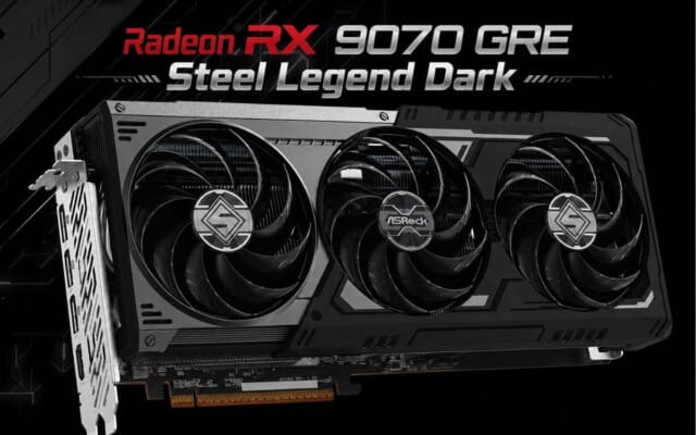 ASRock Revela Segredo: Radeon RX 9070 GRE Steel Legend Dark é Um Monstro em Disfarce!