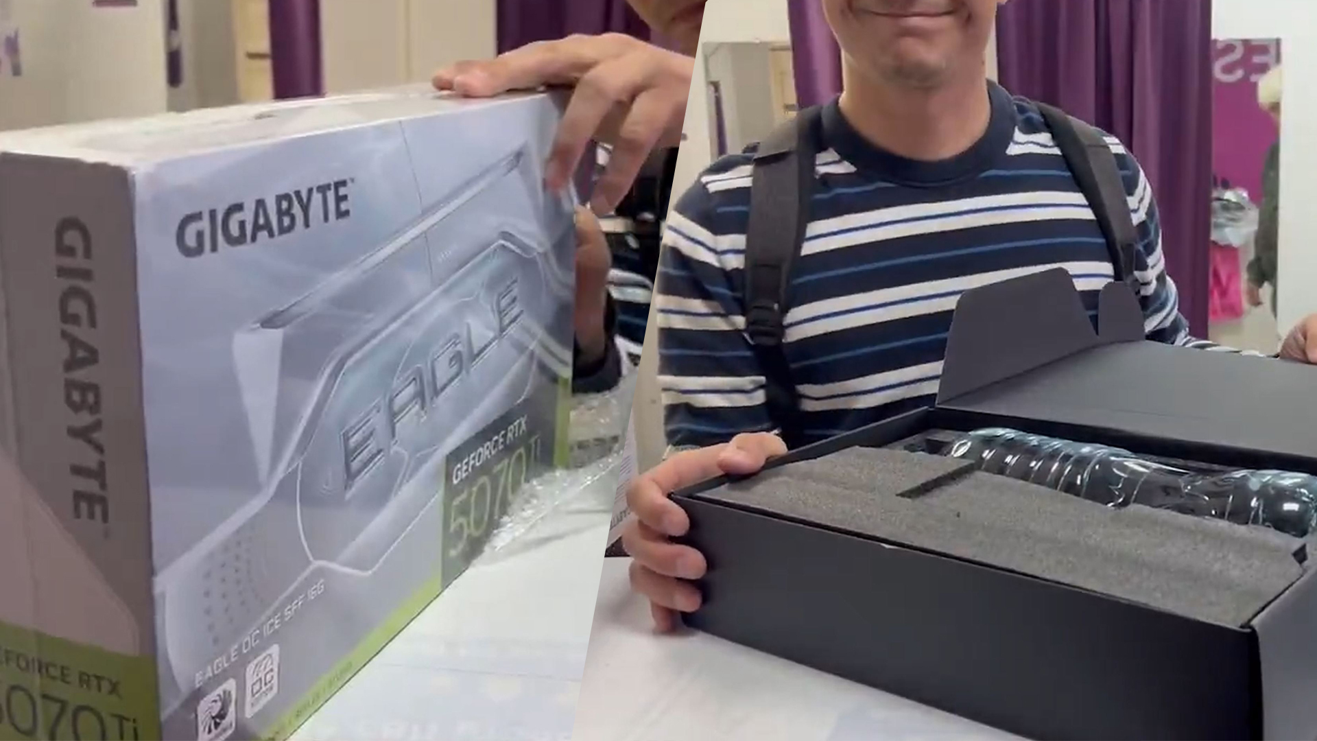 O Impossível Aconteceu: Homem Encontra Garrafa de Água no RTX 5070 Ti