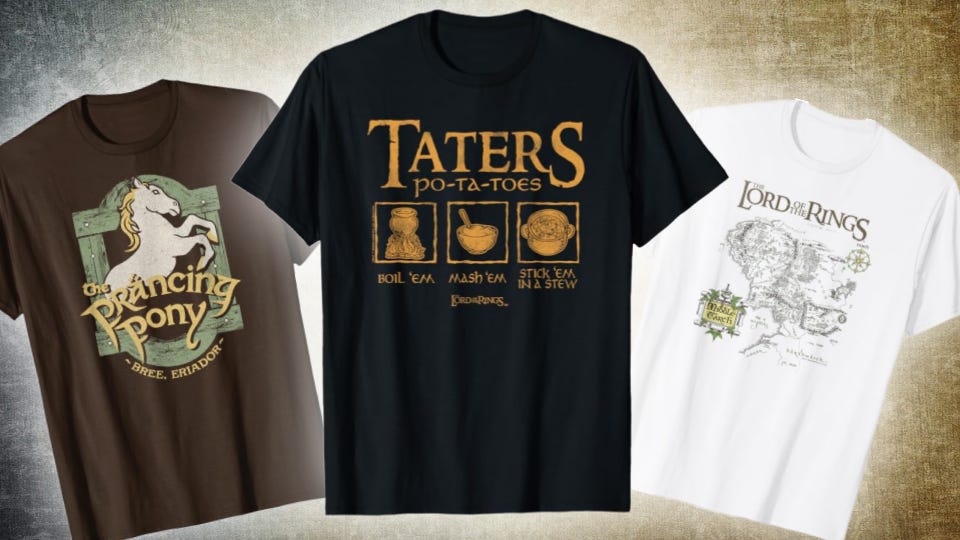 Venda de Camisetas do Senhor dos Anéis chega ao Brasil!