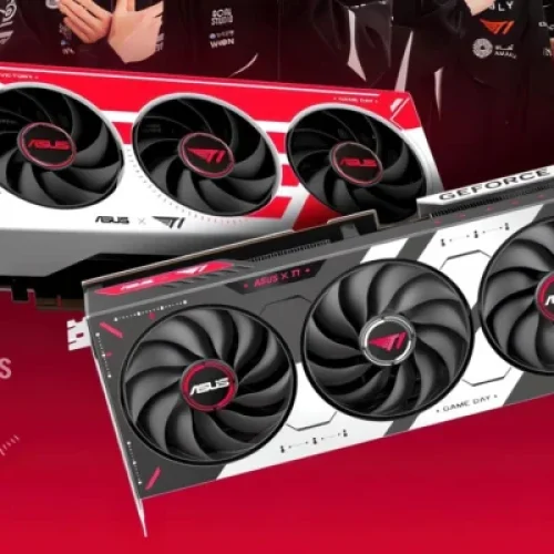 ASUS Lança GPUs GeForce RTX 5070 e 5060 Ti em Capa da Estrela do Esporte: T1!