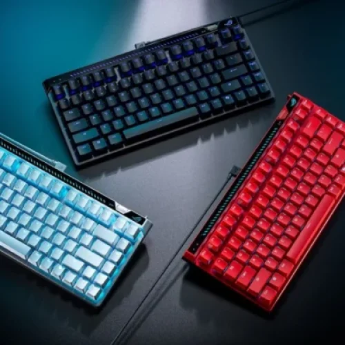 ASUS ROG Falchion Ace 75 HE é Recheada de Vermelho
