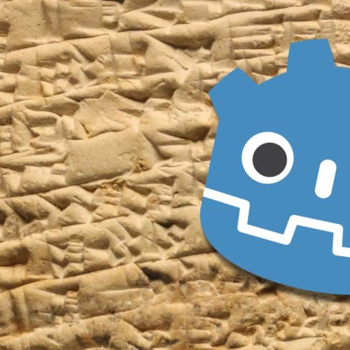 Godot aceita programação em Cuneiforme Sumério-Aquadiano: mais uma razão para trocar de motor