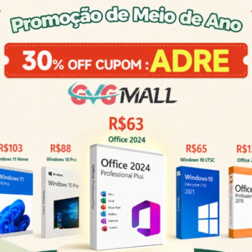 GVGMall surpreende com promoção de meio de ano: Office 2024 por R$63,00!