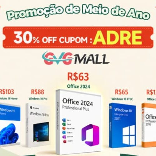 GVGMall surpreende com promoção de meio de ano: Office 2024 por R$63,00!