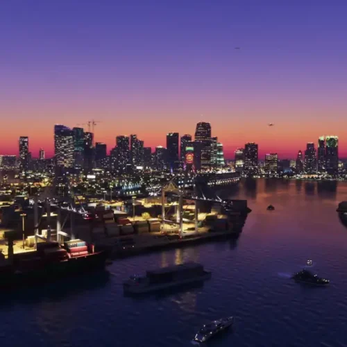 Nova Screenshot do GTA 6 Revela Cena Noturna em Vice City