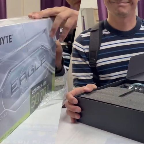 O Impossível Aconteceu: Homem Encontra Garrafa de Água no RTX 5070 Ti